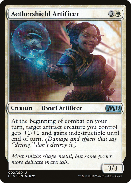 Aethershield Artificer (M19-002) - uncommon - Foil