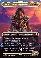 Samut, the Driving Force (DFT-367) - rare (Borderless) - Foil