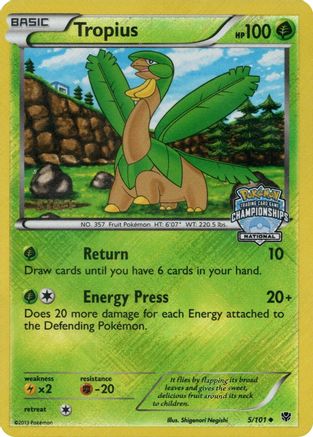 Tropius (005/101) - LCC  - Promo - Reverse Holofoil