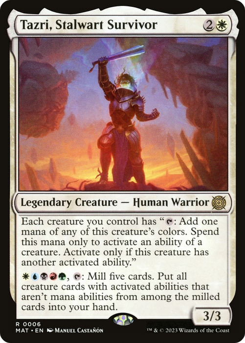 Tazri, Stalwart Survivor (MAT-006) - rare - Foil