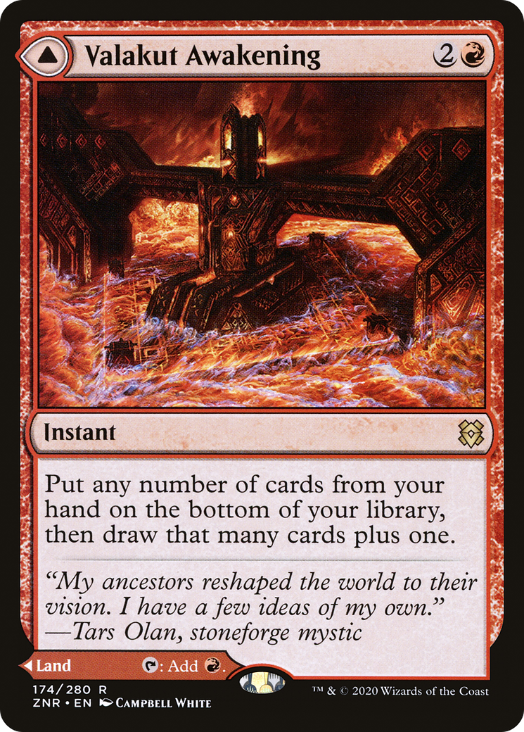 Valakut Awakening // Valakut Stoneforge (ZNR-174) - rare - Foil