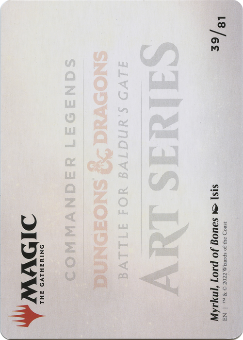 Myrkul, Lord of Bones // Myrkul, Lord of Bones (ACLB-039) - common (Borderless) - Foil