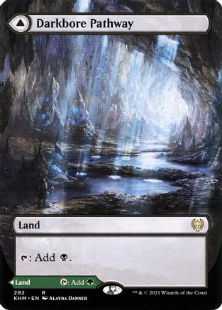 Darkbore Pathway // Slitherbore Pathway (KHM-292) - rare: (Showcase) (Borderless) - Foil