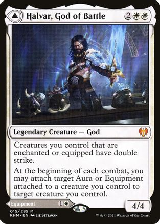 Halvar, God of Battle // Sword of the Realms (KHM-015) - mythic - Foil