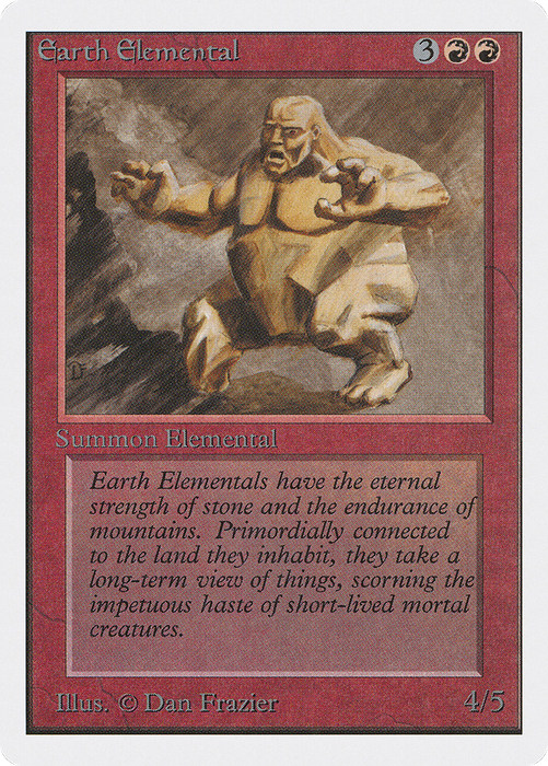 Earth Elemental (2ED-145) - uncommon