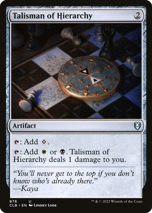 Talisman of Hierarchy (CLB-878) - uncommon
