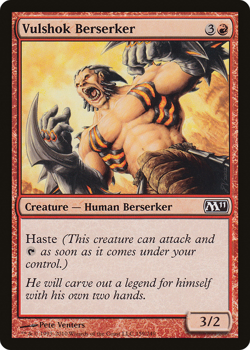 Vulshok Berserker (M11-159) - common - Foil