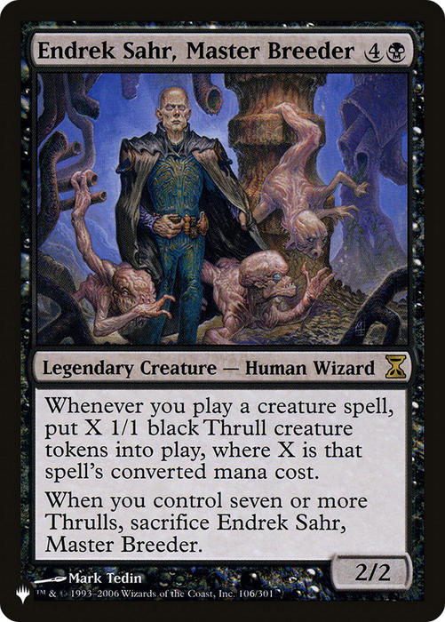 Endrek Sahr, Master Breeder (LIST-TSP-106) - rare