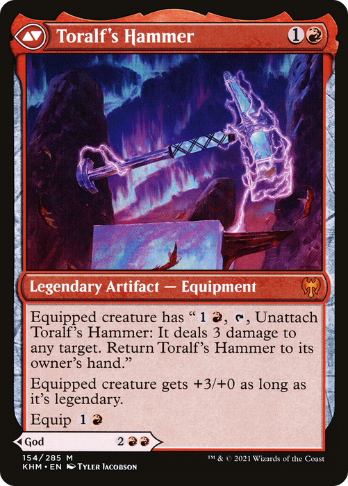 Toralf, God of Fury // Toralf's Hammer (KHM-154) - mythic