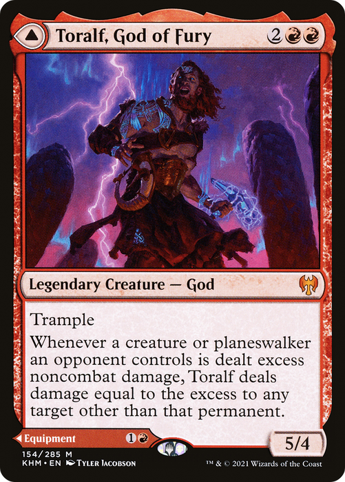 Toralf, God of Fury // Toralf's Hammer (KHM-154) - mythic - Foil