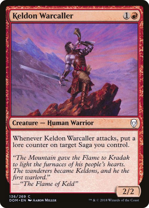 Keldon Warcaller (DOM-136) - common