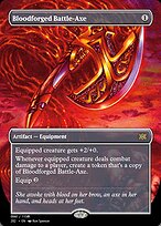 Bloodforged Battle-Axe (PRM-102333) - rare - Foil
