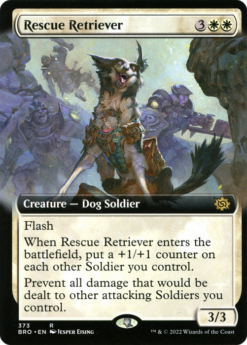 Rescue Retriever (BRO-373) - rare: (Extended Art) - Foil