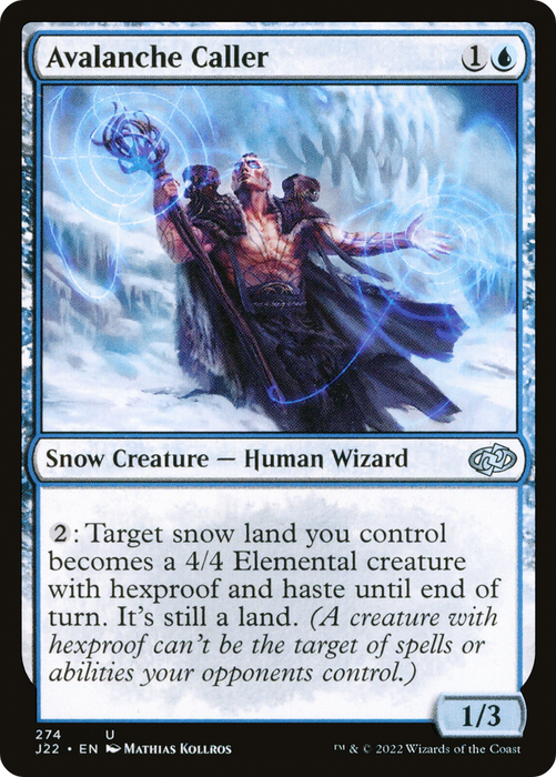 Avalanche Caller (J22-274) - uncommon: (snow)