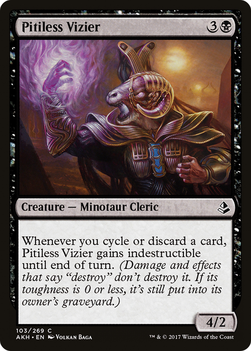 Pitiless Vizier (AKH-103) - common - Foil