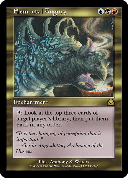 Elemental Augury (ME2-193) - rare - Foil