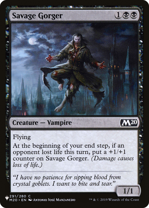 Savage Gorger (LIST-M20-291) - common