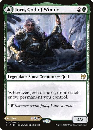 Jorn, God of Winter // Kaldring, the Rimestaff (KHM-179) - rare: (snow)