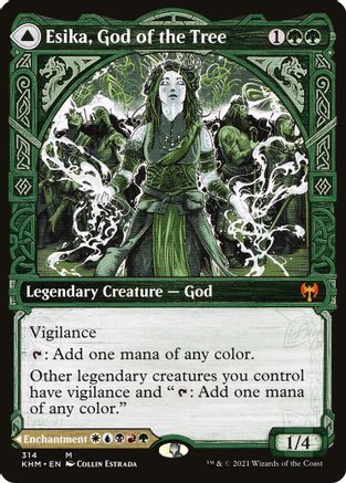Esika, God of the Tree // The Prismatic Bridge (KHM-314) - mythic: (Showcase)