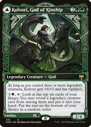 Kolvori, God of Kinship // The Ringhart Crest (KHM-318) - rare: (Showcase) - Foil