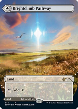 Brightclimb Pathway // Grimclimb Pathway (SLU-014) - rare: (Showcase) (Borderless) - Foil