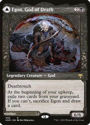 Egon, God of Death // Throne of Death (KHM-306) - rare: (Showcase) - Foil