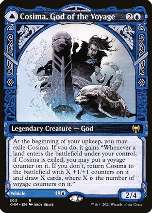 Cosima, God of the Voyage // The Omenkeel (KHM-303) - rare: (Showcase)