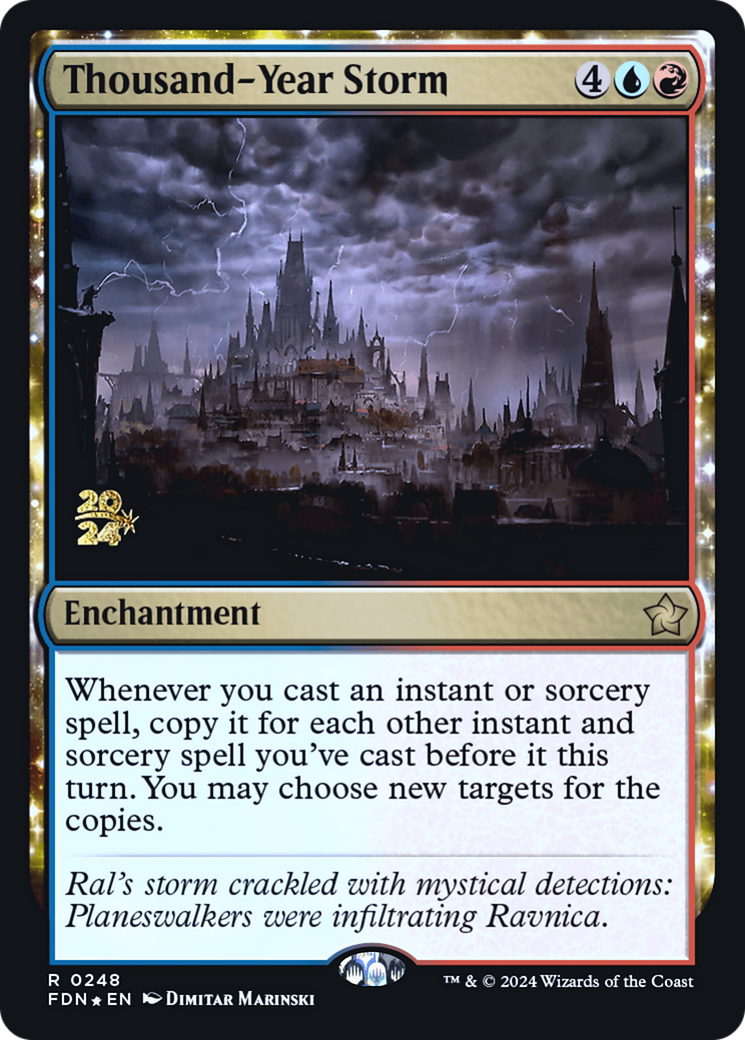 Thousand-Year Storm (PRE-248S) - rare: (enchantment) - Foil
