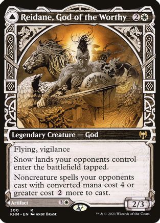 Reidane, God of the Worthy // Valkmira, Protector's Shield (KHM-300) - rare: (Showcase)