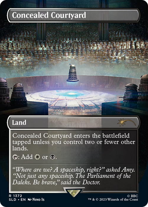 Concealed Courtyard (SLD-1372) - rare (Borderless)