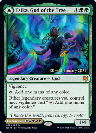 Esika, God of the Tree // The Prismatic Bridge (PRE-168S) - mythic - Foil