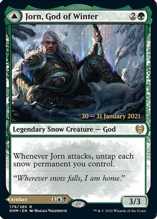 Jorn, God of Winter // Kaldring, the Rimestaff (PRE-179S) - rare: (snow) - Foil