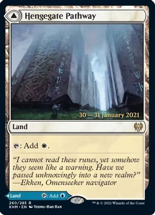 Hengegate Pathway // Mistgate Pathway (PRE-260S) - rare - Foil