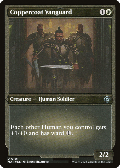 Coppercoat Vanguard (MAT-101) - uncommon - Etched Foil