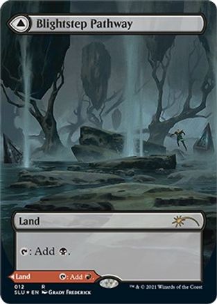 Blightstep Pathway // Searstep Pathway (SLU-012) - rare: (Showcase) (Borderless) - Foil