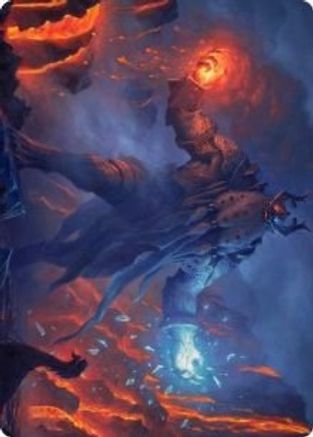 Aegar, the Freezing Flame // Aegar, the Freezing Flame (AKHM-055) - common (Borderless) - Foil