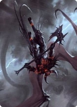 Burning-Rune Demon // Burning-Rune Demon (AKHM-020) - common (Borderless)
