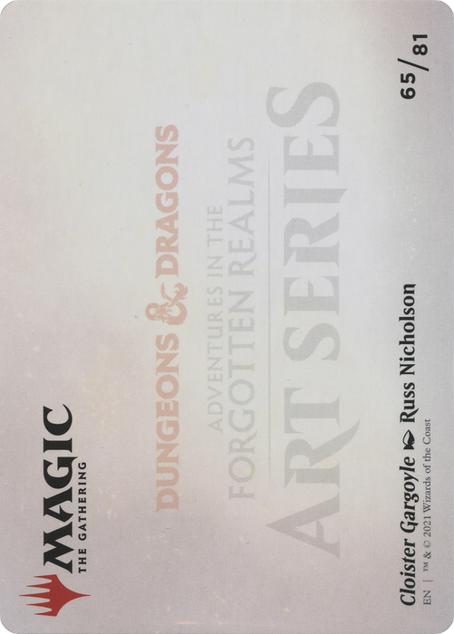 Cloister Gargoyle // Cloister Gargoyle (AAFR-065) - common (Borderless) - Foil