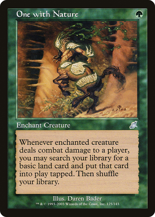 One with Nature (SCG-125) - uncommon - Foil