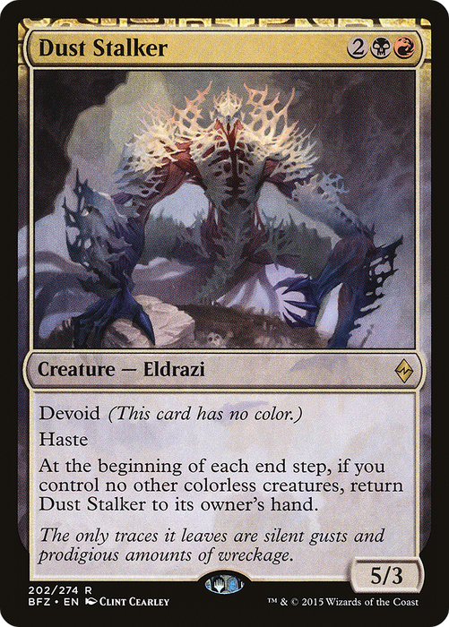 Dust Stalker (BFZ-202) - rare: (devoid) - Foil