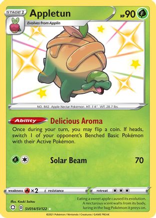 Appletun (SV014/SV122) - SFSV  - Shiny Holo Rare - Holofoil