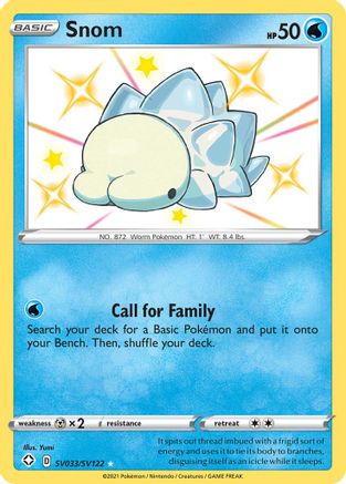 Snom (SV033/SV122) - SFSV  - Shiny Holo Rare - Holofoil