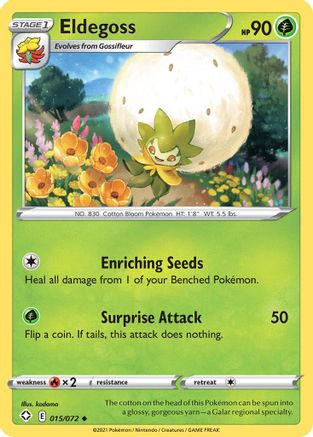 Eldegoss (015/072) - SF  - Uncommon - Reverse Holofoil