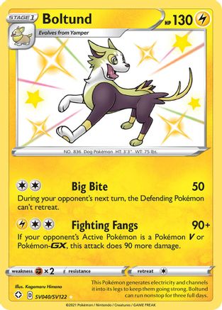 Boltund (SV040/SV122) - SFSV  - Shiny Holo Rare - Holofoil