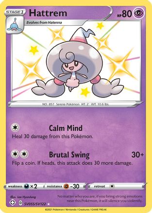 Hattrem (SV055/SV122) - SFSV  - Shiny Holo Rare - Holofoil
