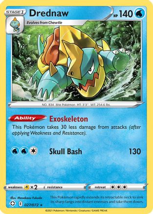 Drednaw (027/072) - SF  - Rare - Reverse Holofoil