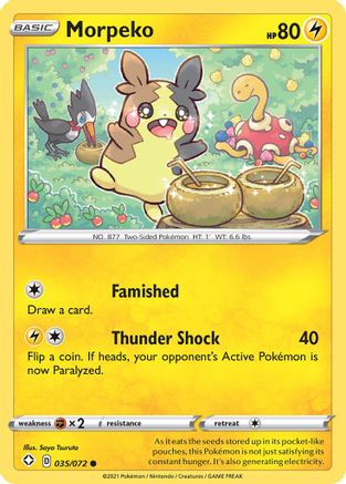 Morpeko (035) (035/072) - SF  - Common - Reverse Holofoil
