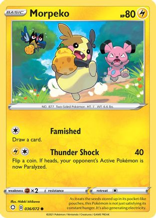 Morpeko (036) (036/072) - SF  - Common - Reverse Holofoil