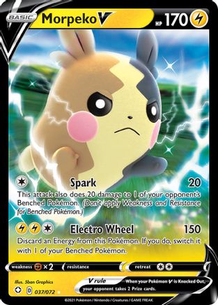 Morpeko V (037/072) - SF  - Ultra Rare - Holofoil