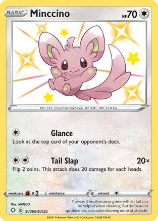 Minccino (SV093/SV122) - SFSV  - Shiny Holo Rare - Holofoil
